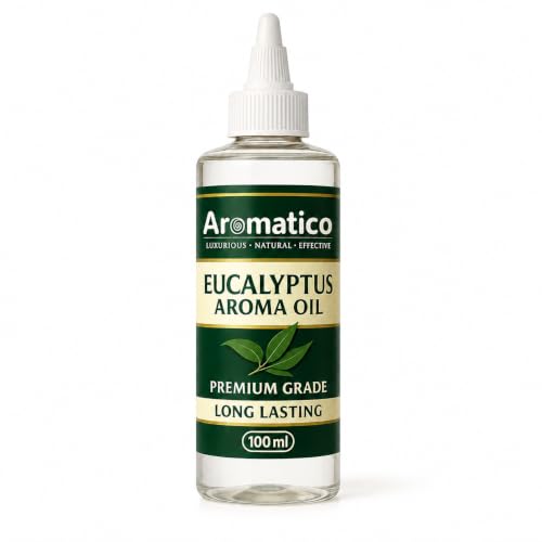 Image of AROMATICO Pure Eucalyptus Aroma Diffuser Oil with Long-Lasting Fragrance for Homes, Offices & Showrooms | Ideal for Diffusers, Reed Diffusers, Air-Purifiers & Candles 100 ml