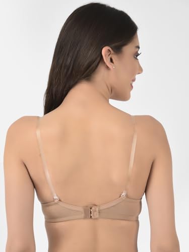 Image of Softline Women's Cotton-Rich Wire-Free Padded Bra | Full Coverage, Seamless & Breathable for Everyday Comfort | Soft Fabric with Supportive Fit for All-Day Wear