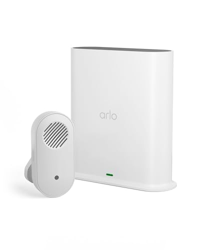 Image of Arlo Certified SmartHub Add-On Unit, Accessory, Designed for Arlo Cameras & Doorbells, USB Type A Local Storage, White, VMB4540 & Certified Accessory, Chime 2, Audible Alerts, Built-in Siren, AC2001