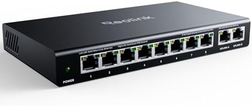 REOLINK PoE Switch with 8 PoE ...