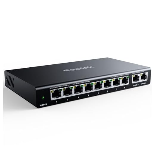 REOLINK 10-Port PoE Switch for Cameras