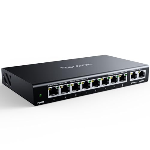 REOLINK PoE Switch with 8 PoE Ports