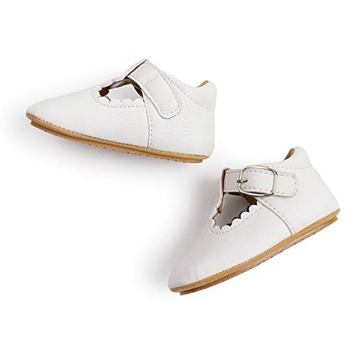 Baby Girls Mary Jane Flats Bowknot Anti-Slip Rubber Sole Toddler First Walkers Princess Dress Shoes4