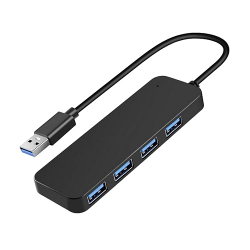 Hub USB de 4 puertos para ordenador portátil, adaptador concentrador USB de 4 puertos | Extensión de puerto USB,Distribuidor USB tipo C para ordenador portátil, multipuerto USB 3.0 Hub, extensor de