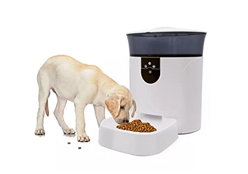 Image of Sakar Pet Genius Smart Wi-fi Video 7L Pet Feeder with Camera, White