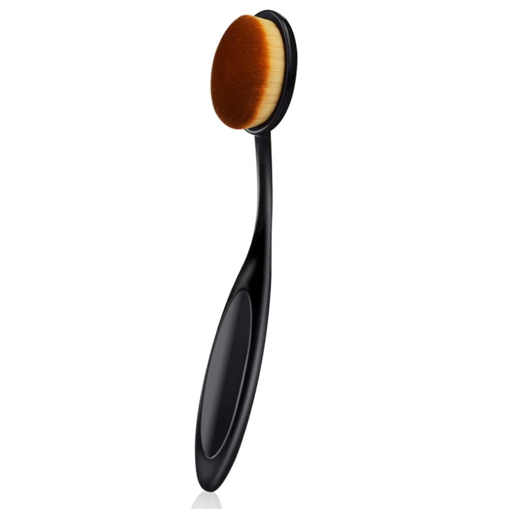 Oval Makeup Brush, Toothbrush Foundation Brush Makeup Brush Loose Powder Toothbrush Brushes for Blending Liquid, Cream, Flawless Powder Cosmetics Tools-image-20