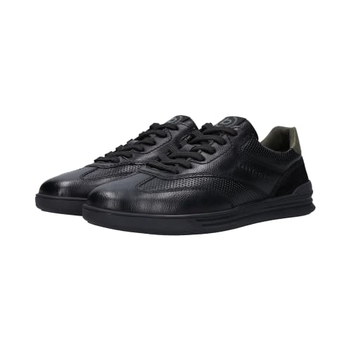 Zapatos Bugatti de hombre negros, el calzado de cordones para la oficina