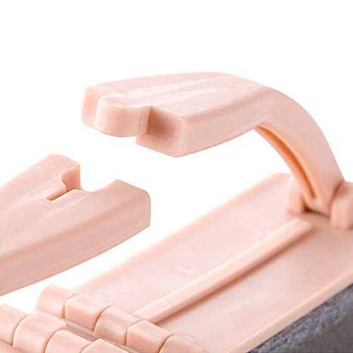 Cmjlbm 2Pcs Folding Bathroom Sponge Brush With Handles Tile, Shower Bathtub Scrubber Glass Cleaning Brush Household Cleaning Supplies For Kitchen (Blue) #TOP4