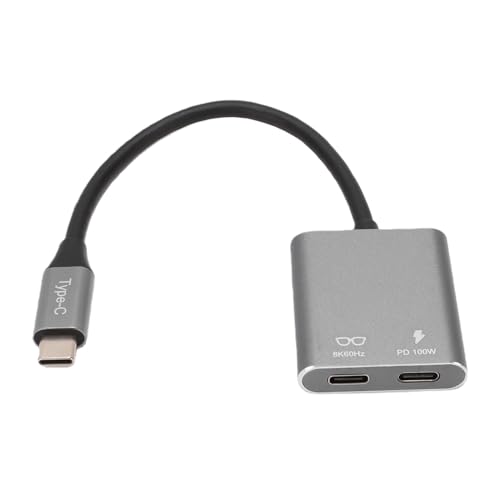 Hub USB C double ports avec écran 8K et charge rapide PD 100W