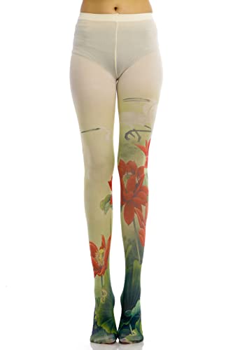 Sahabowi Women Tights, Sheer High Waist Pantyhose, Vintage Control Top Stockings, Siwa 4