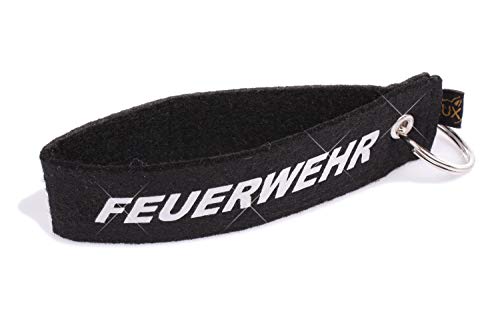 Filz Schlüsselanhänger Feuerwehr für Väter, Helden, Rettungskräfte oder Superhelden. Fürs Feuerwehrauto oder Gerätehaus