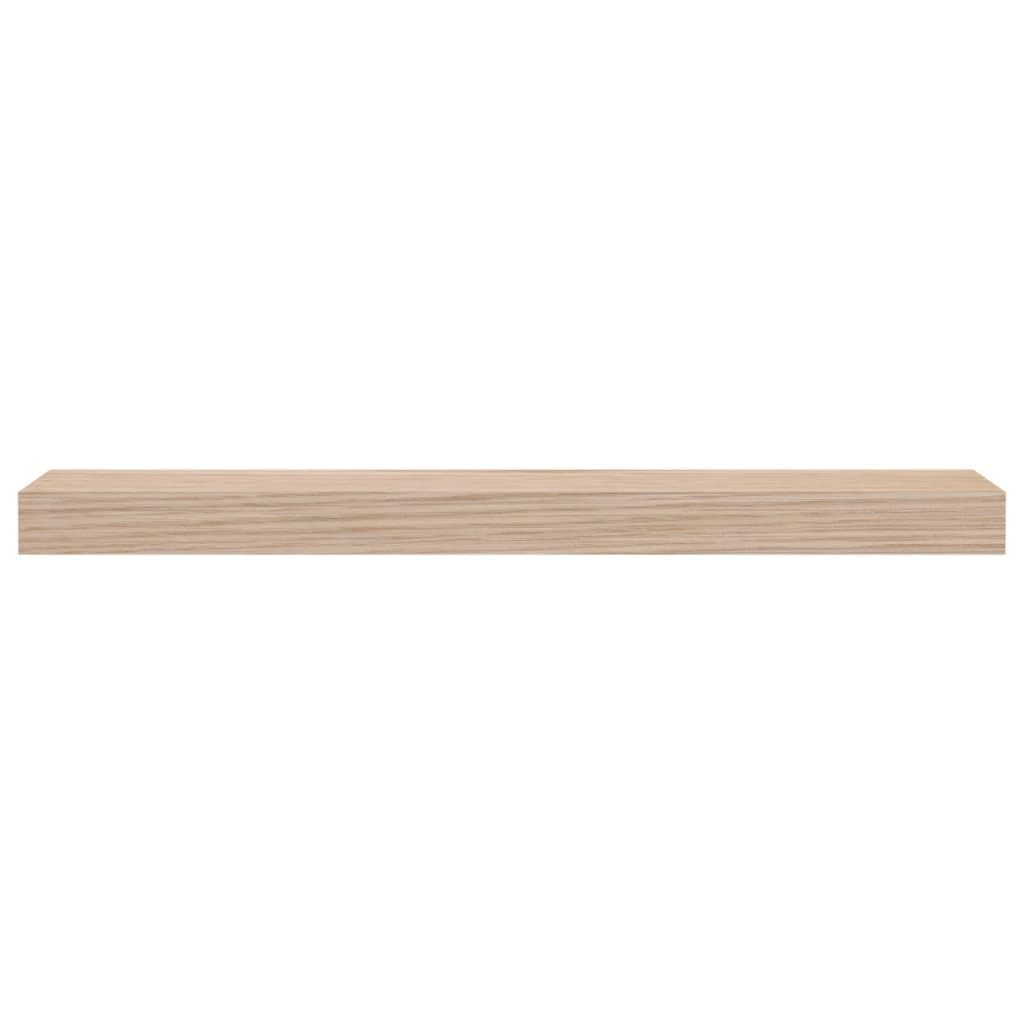 Estantería flotante de 60 x 23,5 x 4 cm, madera de aspecto de roble, estantería de pared para salón, dormitorio, cocina, baño, ahorro de espacio, soporte invisible, diseño robusto