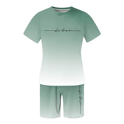 T-shirt et short imprimés érotiques ensemble homme taille basse 2 pièces