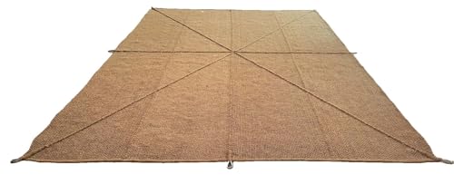 CocoWeave Tela de Sombra Rectangular - 4x3 Metros - Toldo Resistente y Elegante de Fibra de Coco - Protección Solar eficaz y Permeable al Agua - Ideal para terrazas y Jardines.