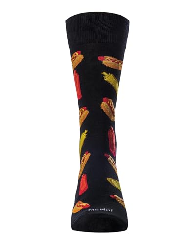 MeMoi Men's Tasty Hot Dogs Rayan Blend Novelty Crew Sock4