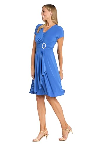 R&M Richards Women's Cascade Chic Buckle Dress3