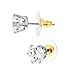 200 Pcs Earring Backs for Droopy Ears Backs Replacements Earring Backs for Heavy Bullet Clutch(Gold)