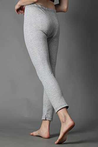 Image of Wearslim Women's Cotton Quilted Winter Lightweight Thermal Underwear, Long Johns Bottom and Spaghetti Set with Fleece Lined Soft Warmer