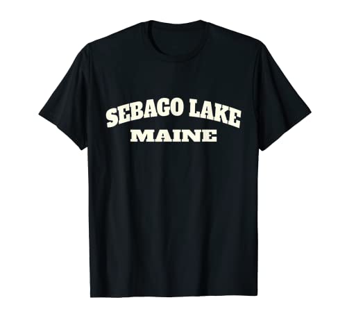 Gráfico clásico de Sebago Lake, Maine - Vacationland Camiseta