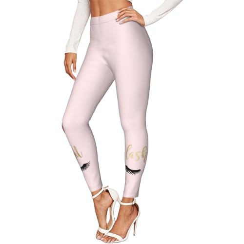 Leggings de compresión para entrenamiento y yoga con diseño de pestañas