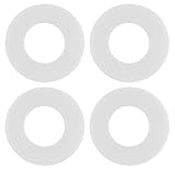 4 Stück Spülkasten Füllventil, Spülkasten Ersatzteile, WC Spülkasten Ersatzteile, WC-Spülkastendichtung, Ablaufdichtung, Außendurchmesser 27 mm, Innendurchmesser 23 mm, Höhe 15 mm, Schwarz