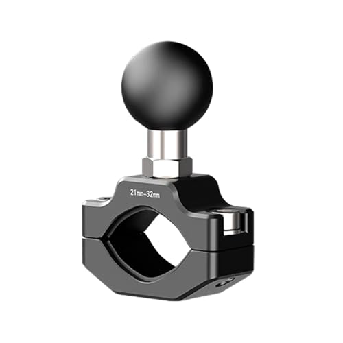 COZERI Motorrad Lenkerhalterung Montagebasis Kompatibel mit RAM Mount aus Aluminiumlegierung Haltebereich 21mm-32mm mit 1 TPU Kugel für Motorrad Fahrrad Spiegel GoPro Akaso
