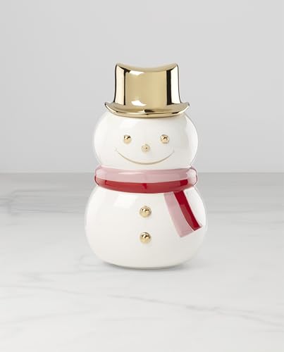 Image of kate spade new york Be Jolly Holiday Collection, Snowman Cookie Jar