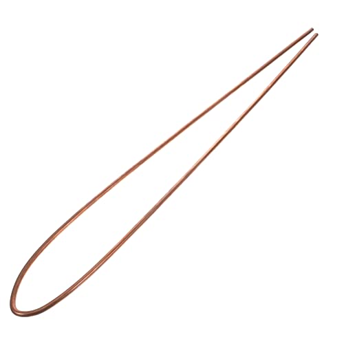 FUNOMOCYA 1 Copper Rod Round Rod Round Bar Rod Copper Bar Metal Rods for Crafts Metal Crafting Rods Copper and Zinc Rods Copper Grounding Rod Copper Sticks for Crafts Copper Dowsing Rods
