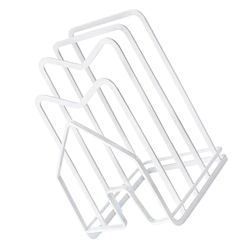 VOSAREA Étagère De Rangement Cuisine Multifonction En Acier Inoxydable Blanc, Support Pour Planche à Découper Et Porte-ustensiles, Drainage Intégré, Rangement Ordonné Pour Espace La Cuisine