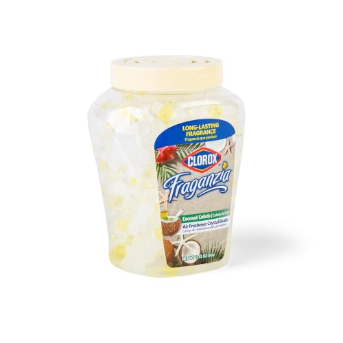Image of Clorox Fraganzia Crystal Beads Air Freshener, Coconut Colada, 12 Fl Oz (Pack of 12)