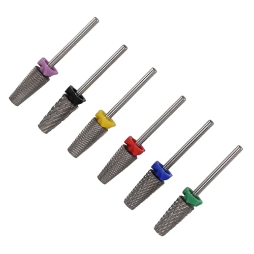 Set de 6 piezas de fresas de acero tungsteno para uñas miniatura 6