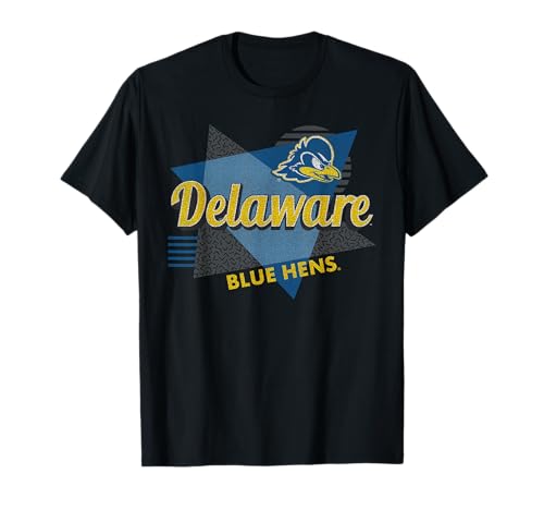 Delaware Fightin' Blue Hens Retro Triangles Black T-Shirt