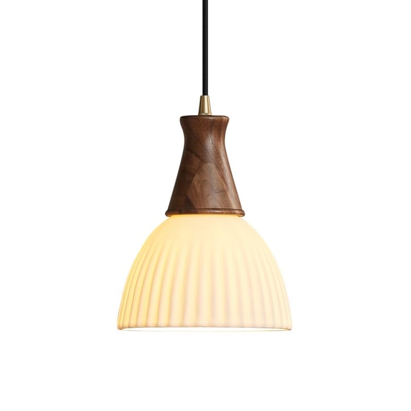 Petit lustre en laiton de style japonais pour chambre et étude