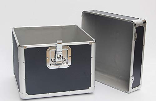 DJ-case für 70-100 Schallplatten - 36 x 39 x 35 cm - Schwarz