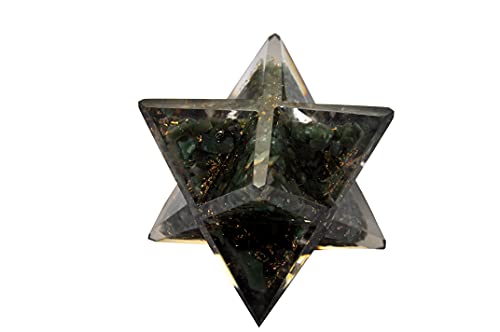 Étoile Merkaba Aventurine Verte pour Équilibrer le Chakra du Cœur et Méditation Reiki