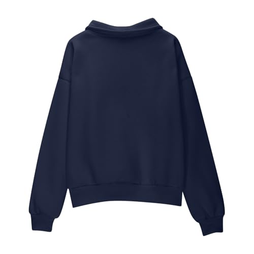 Cute Sweatshirts for Teen Girls Trendy Cropped Long Sleeve Half Zip up Sweatshirt Preppy Youth School Tween Clothes3