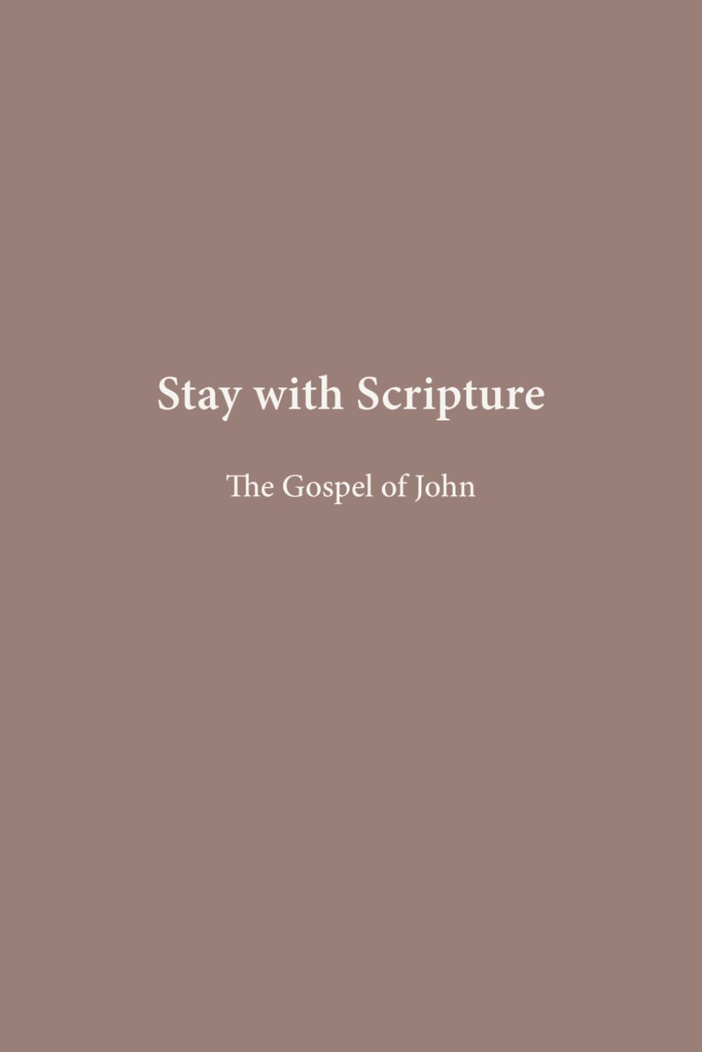 The Gospel of John (Stay with Scripture)