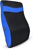 Ergonomic BO Vibrating Back Massage Pillow , 2 Vibration Modes, Back Massager for Chair, Car Massager For Driving Seat , Chair Massager for Office Chair , Lumbar Massager Support Pad Cushion (Blue)