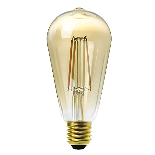 Benexmart Tuya Zigbee ST64 E27 ampoule à filament LED bicolore lumière tungstène intelligente dimmable 220 240V Alexa Google Home Cover