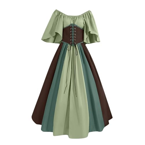 Robe médiévale femme renaissance rétro pour cosplay et costume de carnaval victorien