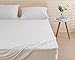 160x200cm podkładka ochronna na materac łóżkowy gładka wodoodporna ochraniacz na materac do łóżka oddychający, biały, 150x200cm