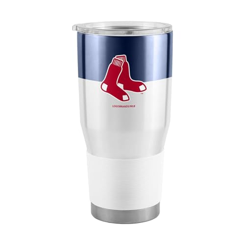 Logo Brands 505-S30T-11: Boston Red Sox Colorblock 30oz Stainless Tumbler