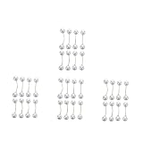 VALICLUD 4 Juegos Alfiler De Perla Alarma Anti-robo Bolso Cosmético Cosmético Enchufe Y Enchufe Piso Ruedas De Jaula Pequeña Cartera De Mano Polea Juguete Aleación De Zinc 8 Uds * 4