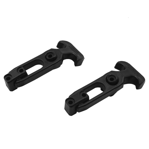 Image of 2PCS Flexible Rubber Hood Latch, Toolbox T-Handle Hasp Draw Latches, Catch Replacement for Farm Machinery, Golf Cart, Cooler, Engineering Machine Hood and Shock Absorption Buckle(Black)