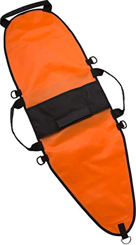 Cressi Inflatable Float Signal Board For Freediving, Scuba Diving, Dive Flag, Hi-Visibility Orange, Reflective Strip, D-Rings | Torpedo: Designed In Italy, Model: Ta611603 #TOP3