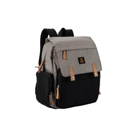 Baby Bliss Alexander Diaper Bag for New Parents - Backpack 4 Color Options, Organizational Pockets, Unisex-Babies, Diaperbag Backpack, Daily Use (Black and Grey) Cover