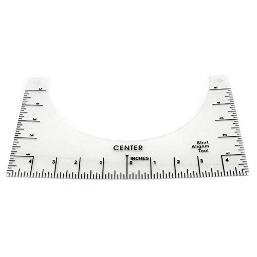1PC T-Shirt Lineale Leitfaden, Tragbares Shirt Alignment Tool T-Shirt Vorlage Lineal, Mit Kleidung Größentabelle, Verwendet, Um T-Shirt Design Zu Führen Cover