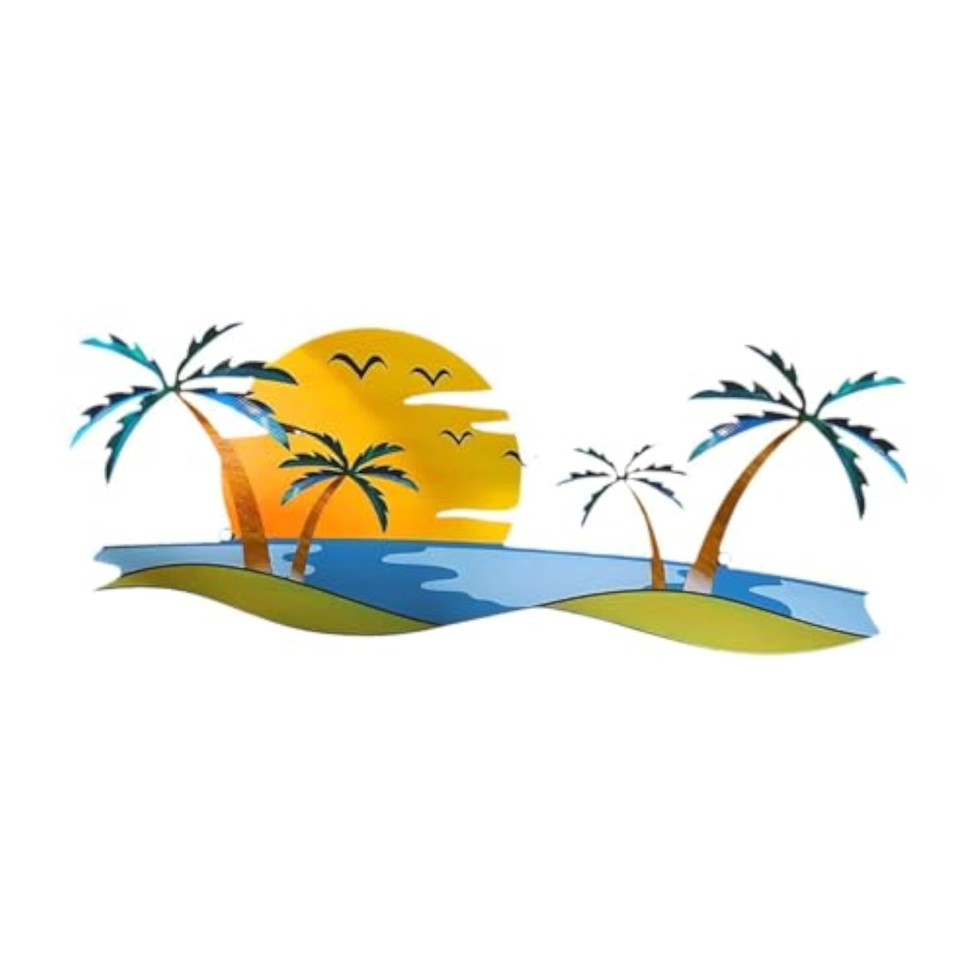 Tropical Beach Wall Art Outdoor Beach Bathroom Decor