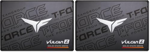 Image of TEAMGROUP T-Force Vulcan Z 512GB SLC Cache 3D NAND TLC 2.5 Inch SATA III Internal Solid State Drive SSD (R /W Speed up to 530 /470 MB /s) T253TZ512G0C101 (Pack of 2)