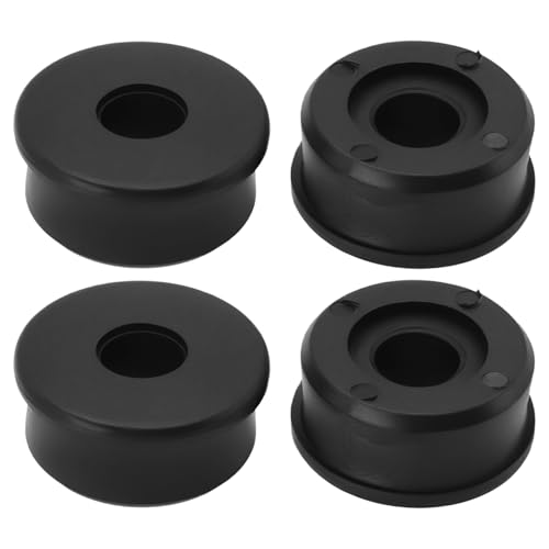 Ecsing 4 Pezzi Da 35 Mm A 1/2" Boccole Di Riduzione Per Carriole Distanziali Per Ruote Boccole Di Riduzione Di Ricambio Adatte Per Carriole Da 35 Mm P